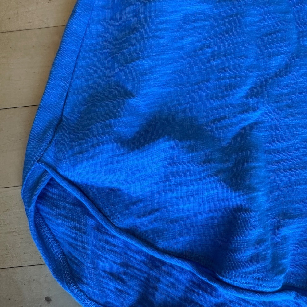 Escape by Humanity Clothing blue slub tee, S, CB2284 - Picture 3 of 4
